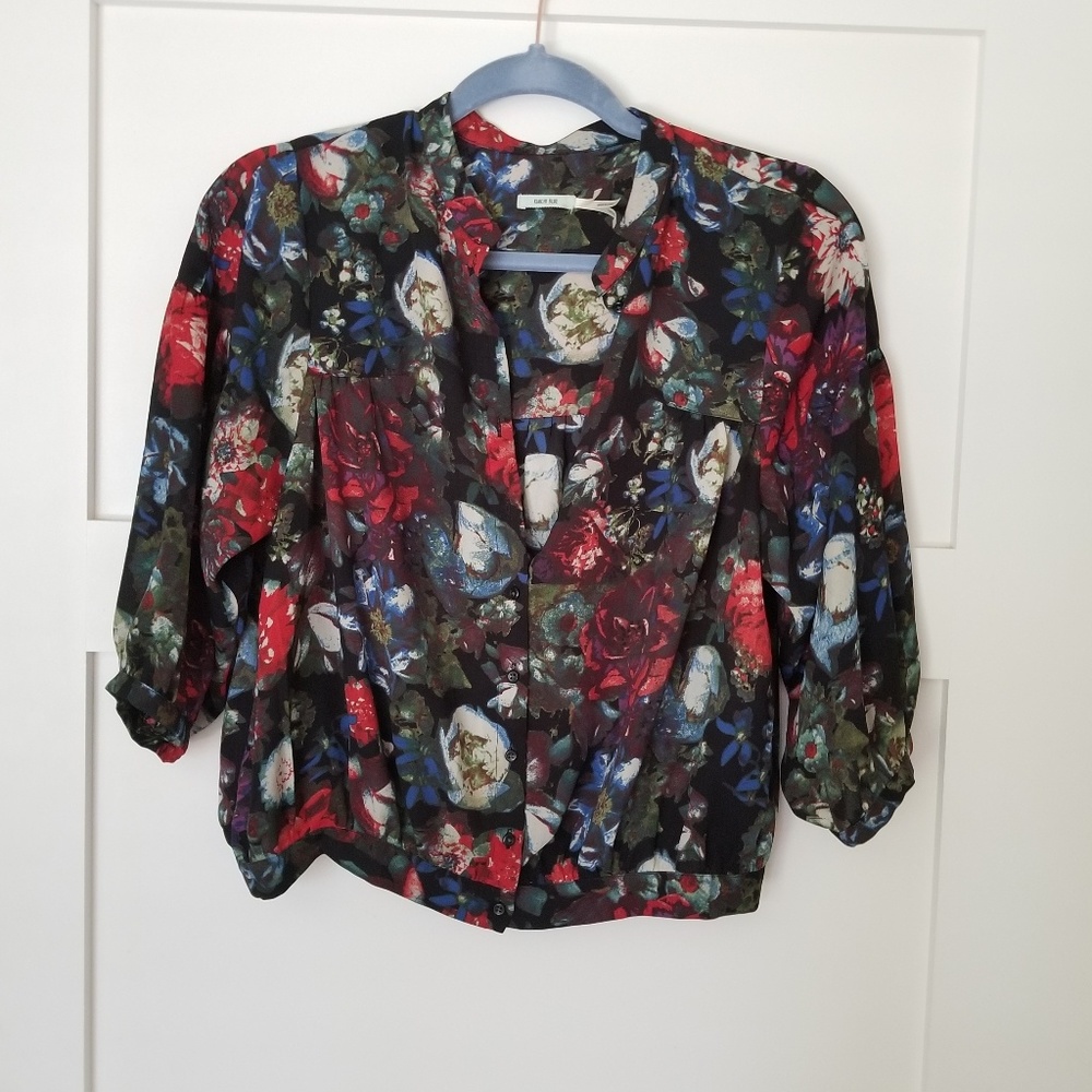 Kimchi Floral Button Down UO